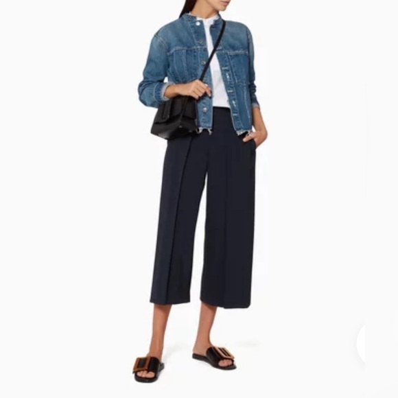 Rag and Bone navy crepe culotte - Picture 2 of 9